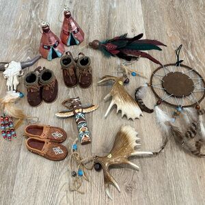 Bundle of Native American Holiday Ornaments.
